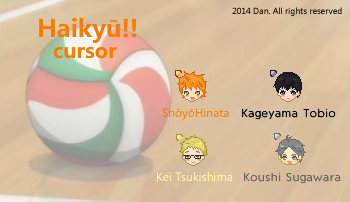 Haikyuu Anime (requested) Cursors