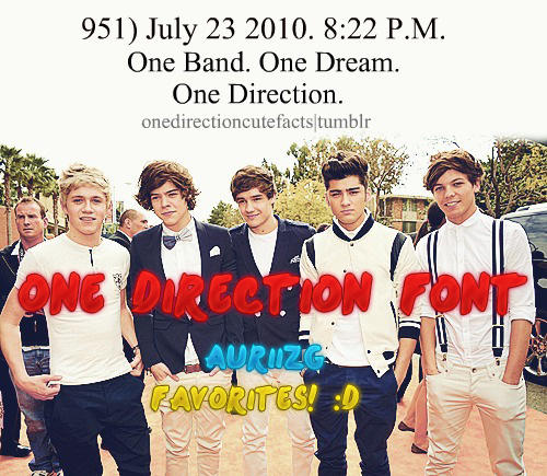 One Direction Official Font by AuriizG on DeviantArt