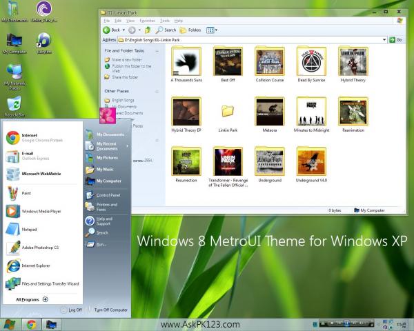 Windows 8 MetroUI Theme for Windows XP. by Prateek-Kumar on DeviantArt