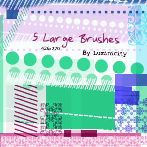 5 Large brushes