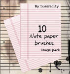 Note paper brushes by luminicity