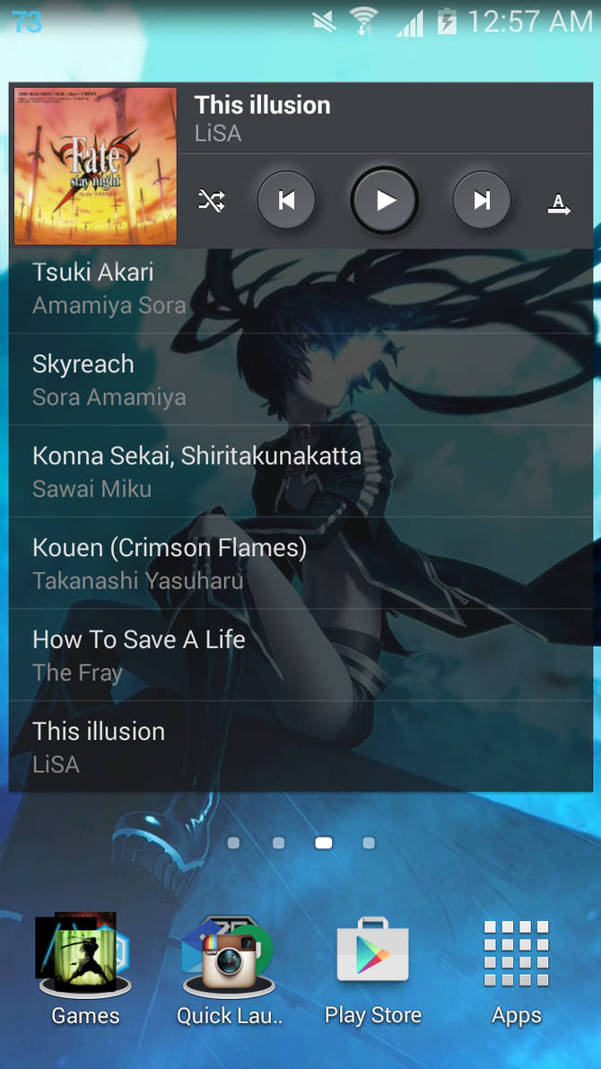Black Rock Shooter Android Live Wallpaper Lwp By Sujayshinoda On