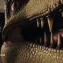 Bully rides tyrannosaurus in someone's apartment