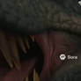 Bully rides tyrannosaurus in someone's apartment
