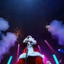 Music concert of Santas Claus 2026. Ai video