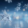 Falling big fractal snowflakes. Ai video