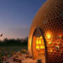 Coffee house for bees. Ai video