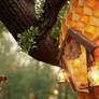 Coffee house for bees. Ai video