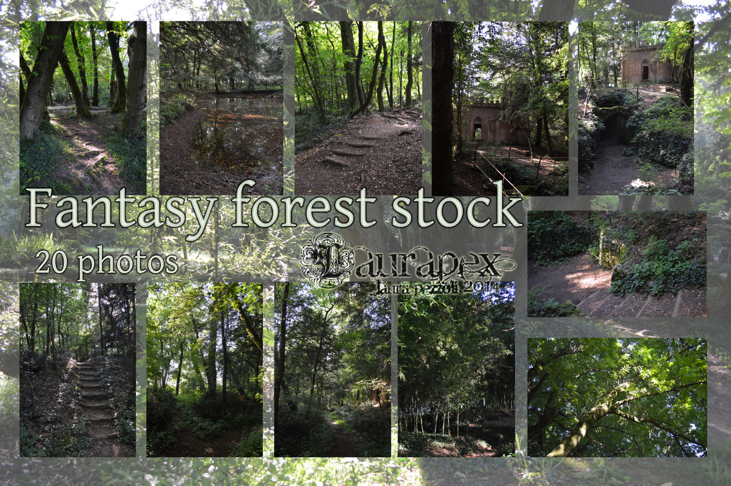 Fantasy forest stock