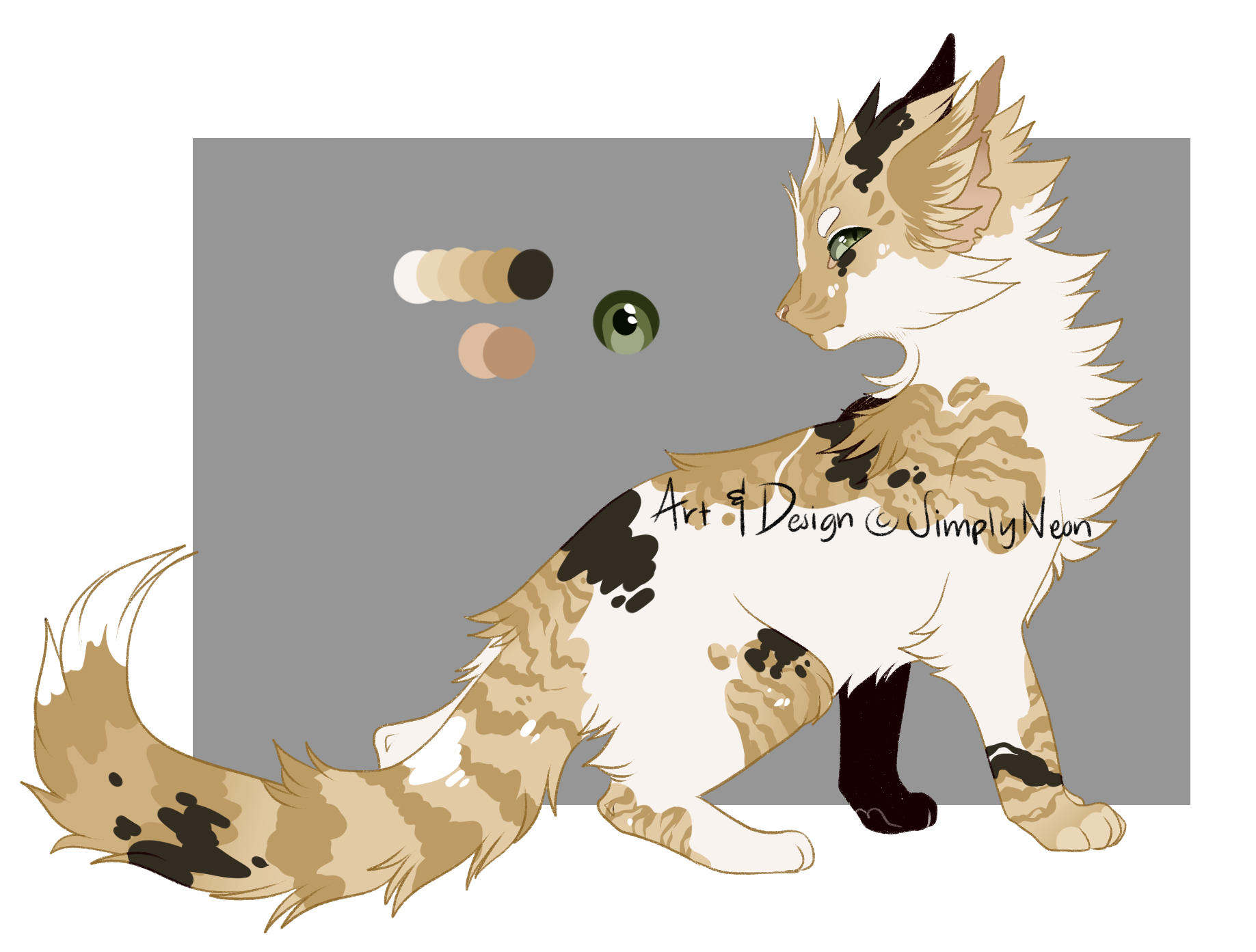 Hand Drawn Cat Auction 02 [ CLOSED ] by SimplyNeon on DeviantArt