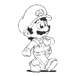 Mario Walk Animation - Pencil Test