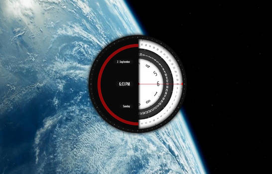 Circle-pretty-clock for RainWidget