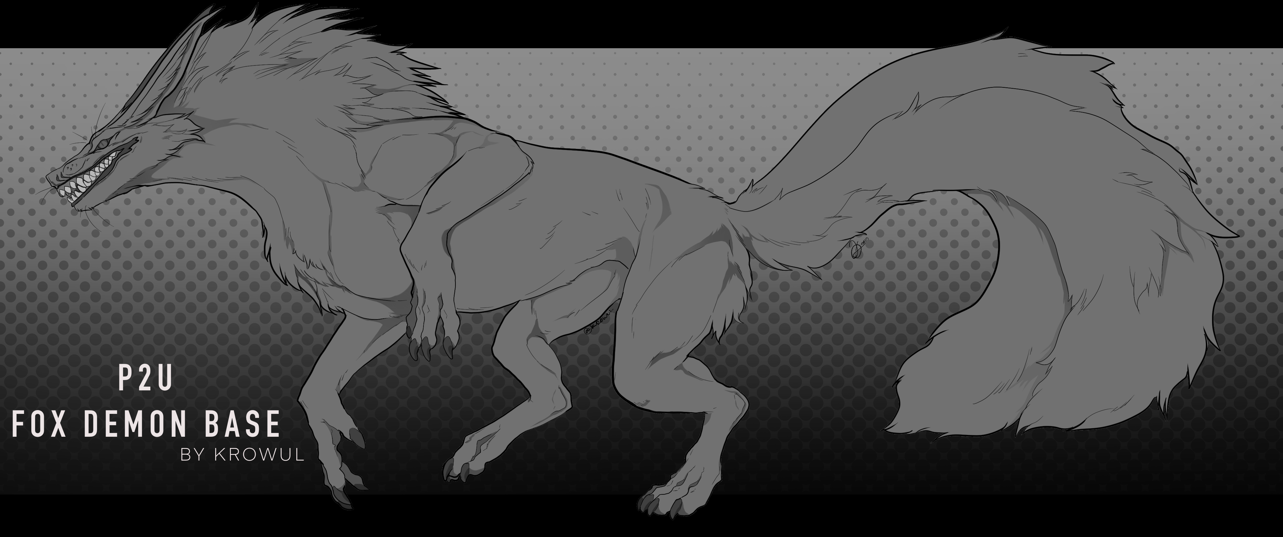 Fox Demon P2U base by Krowul on DeviantArt