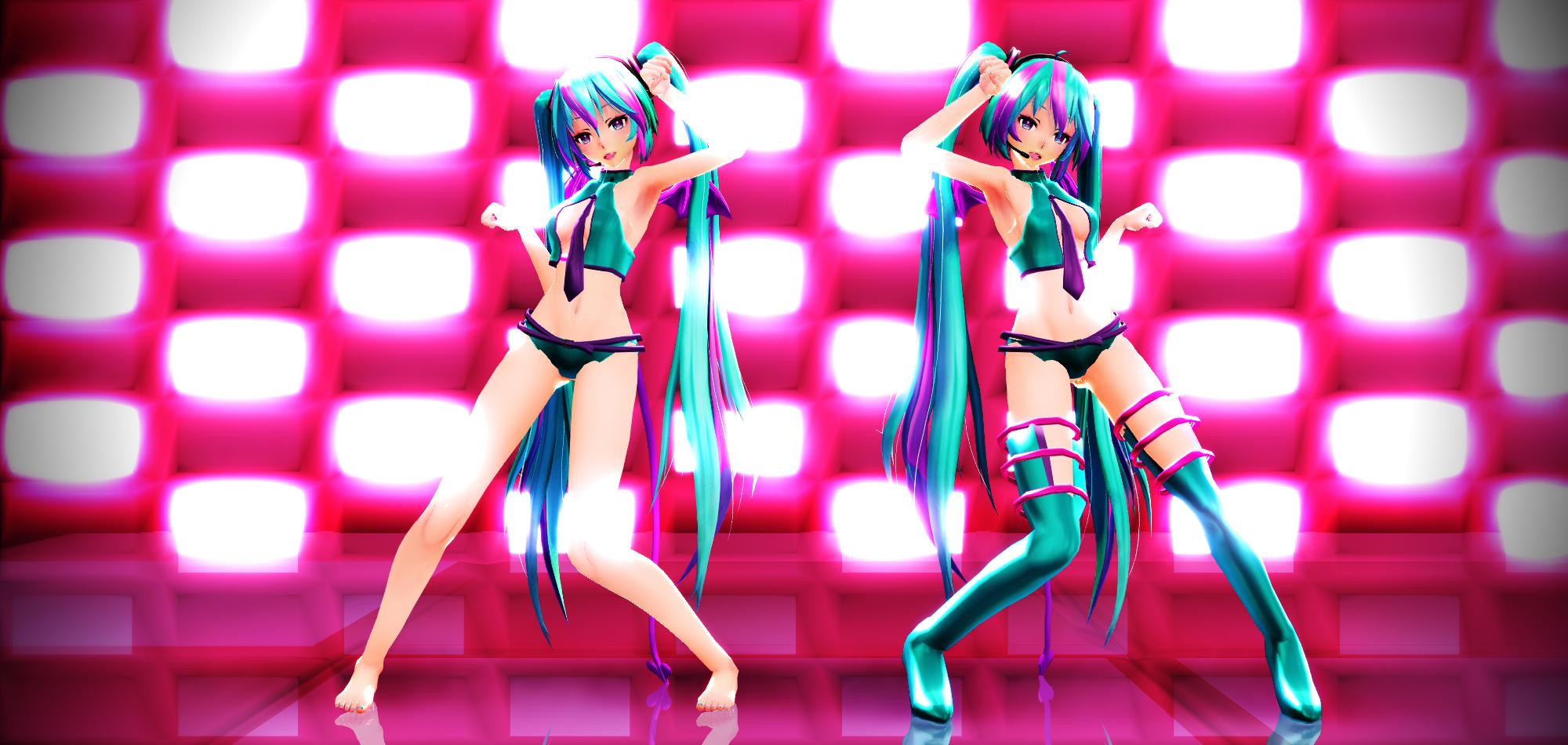 Neon Style TDA Sweet Devil miku 800 watchers gift!