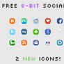 8-Bit Social Media Icons