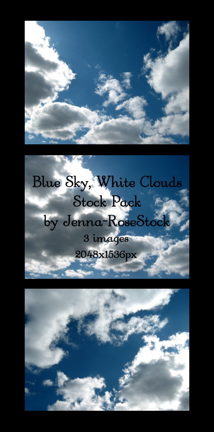 Blue Sky, White Clouds Pack