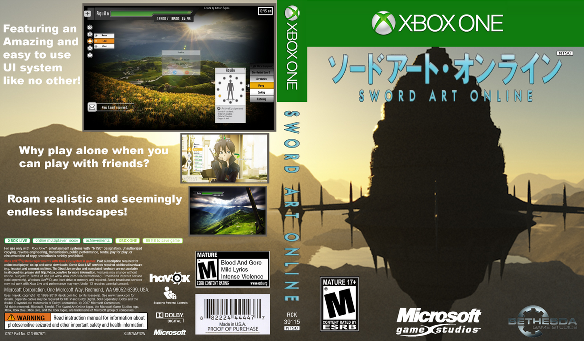 Sword Art Online for Xbox One by LethalAnt on DeviantArt