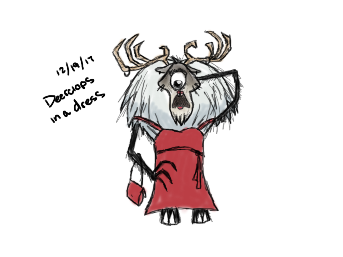 Deerclops in a Dress by silverwolfx2 on DeviantArt