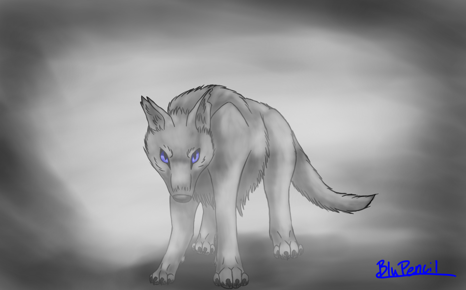 Wolf Doodle by BluPencil on DeviantArt