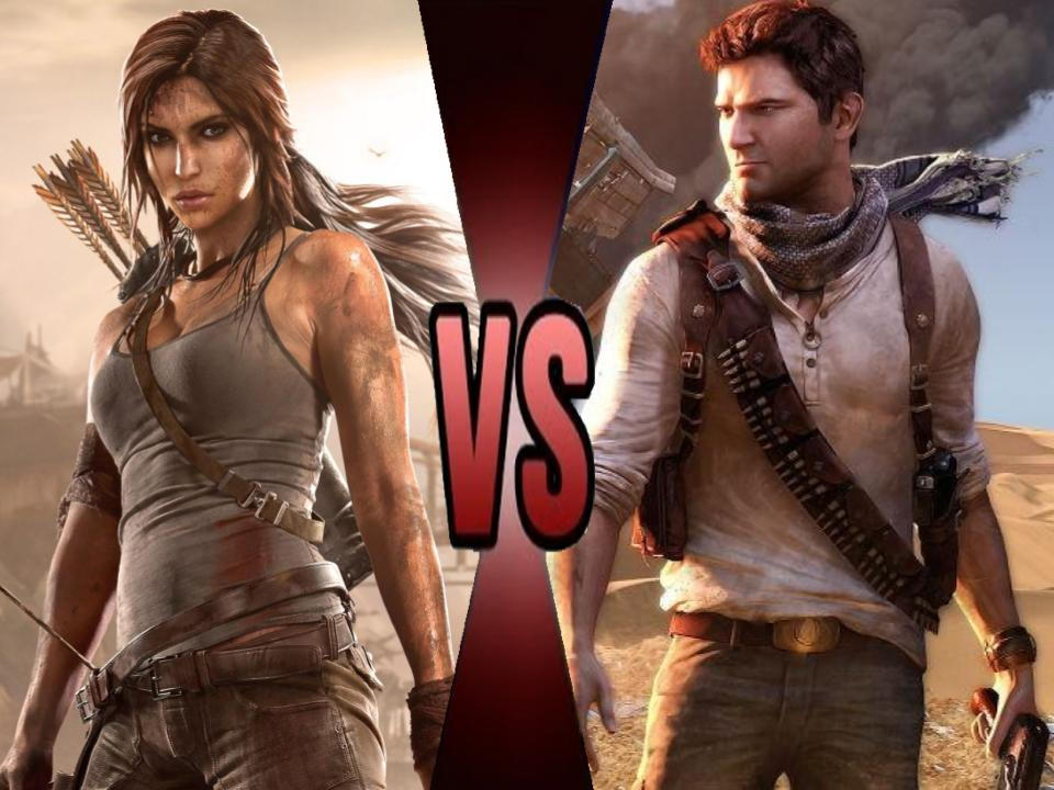 Dwoah Lara Croft Vs Nathan Drake By Garchompisbeast On Deviantart