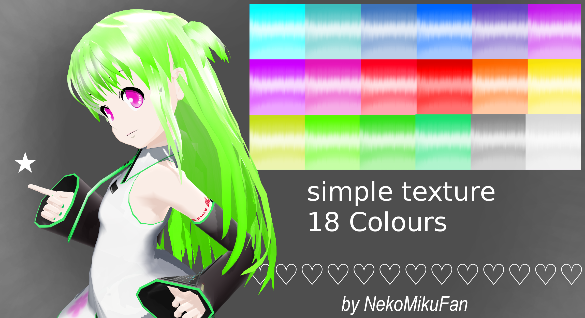 1. MMD Hair Texture Tutorial - wide 1