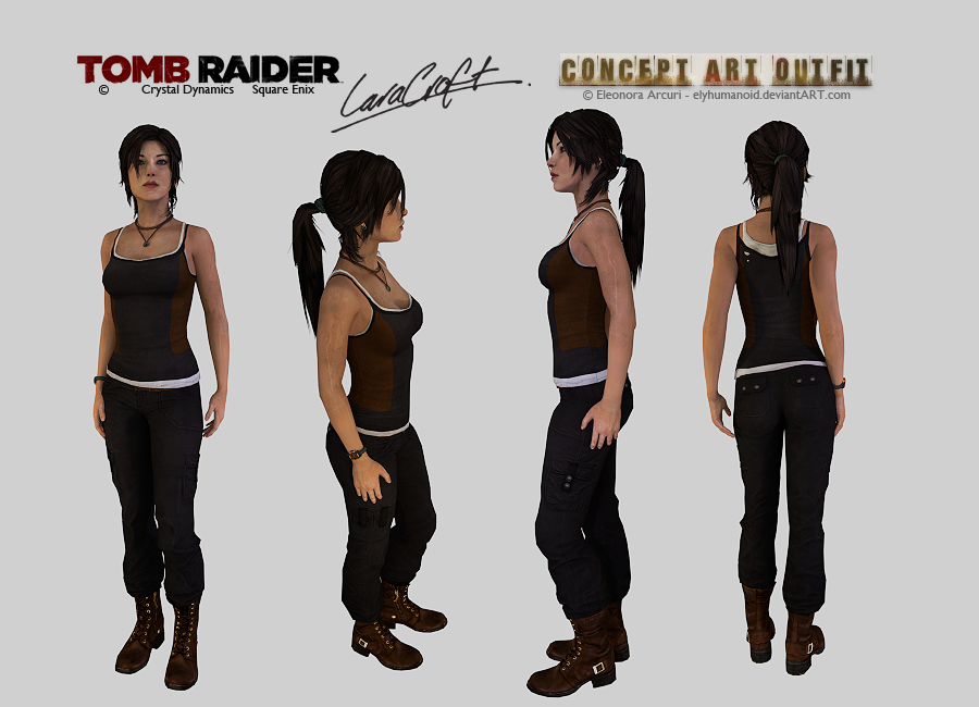 Lara Croft - Clean Concept Art Outfit Download