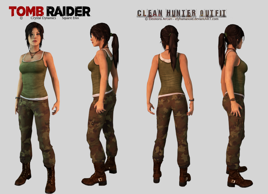 Lara Croft Clean Hunter Outfit Download By Hellenys On Deviantart