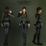 Lara Croft - Casual Black and Green DOWNLOAD