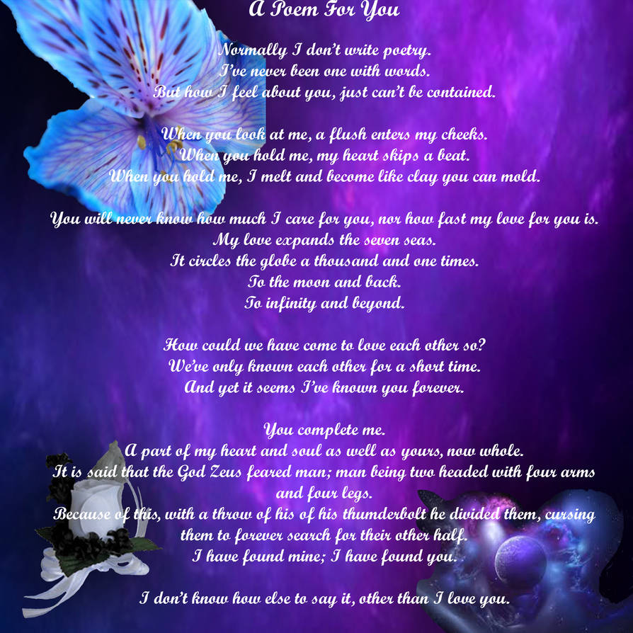 A Poem For You by Lady-Ceridwen on DeviantArt