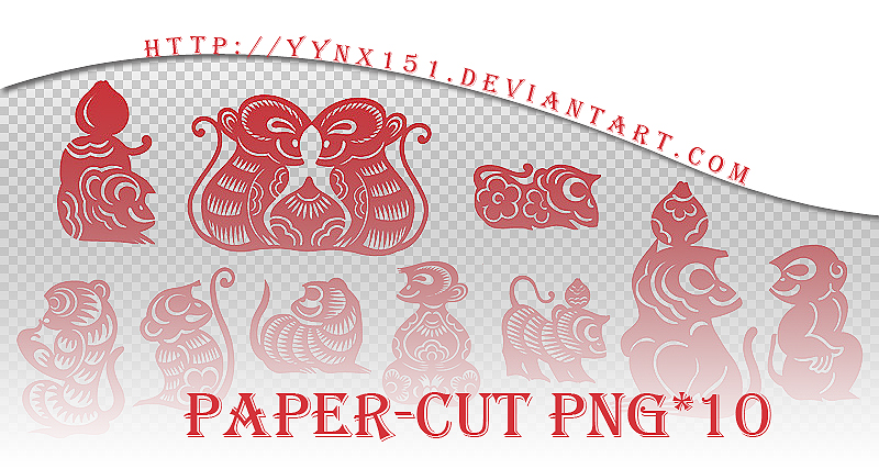 Paper-cut png pack #02