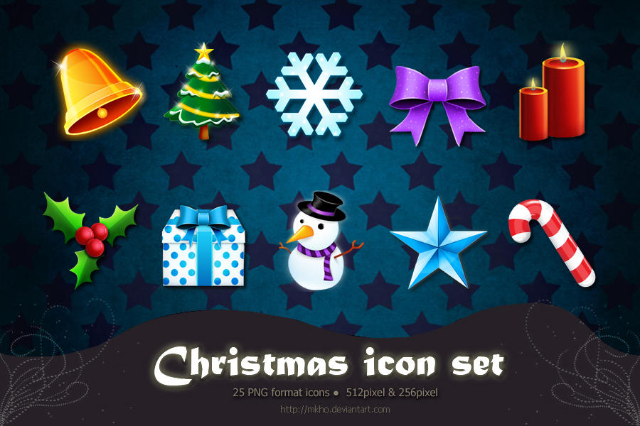 Christmas Icon Set by MKho on DeviantArt