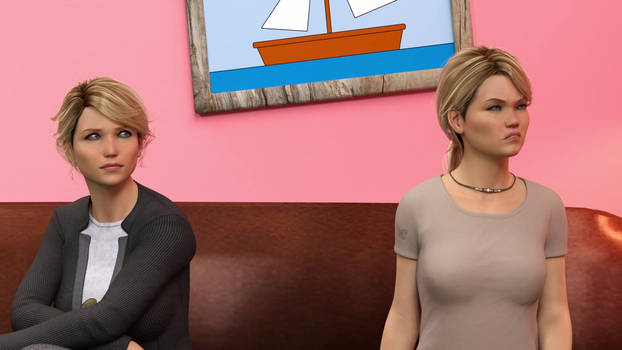 Cathy and Doro meet the SImpsons