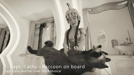 7. Capt. Cathy - Raccoon on board