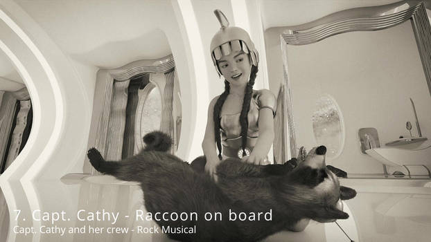 7. Capt. Cathy - Raccoon on board