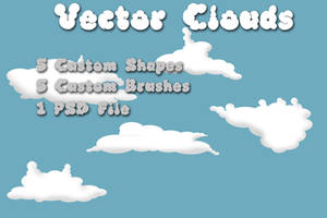 Clouds brushes and shapes