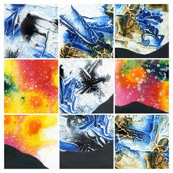 Abstract painting texture pack 4