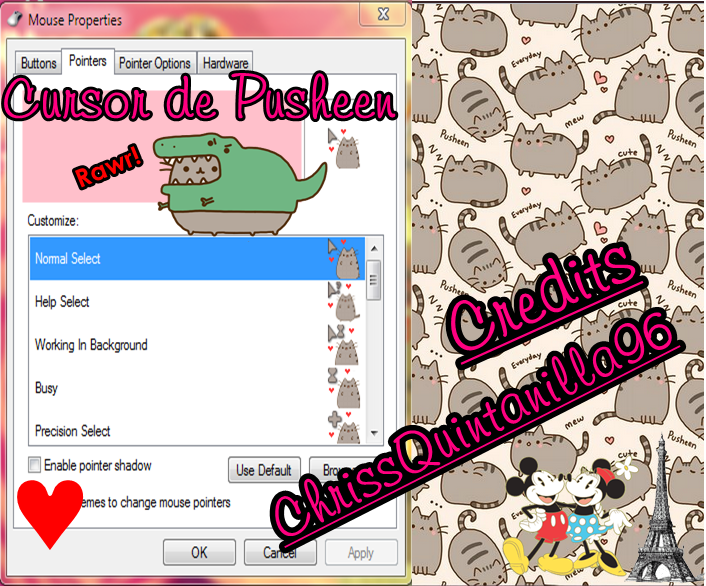 Cursor de Pusheen