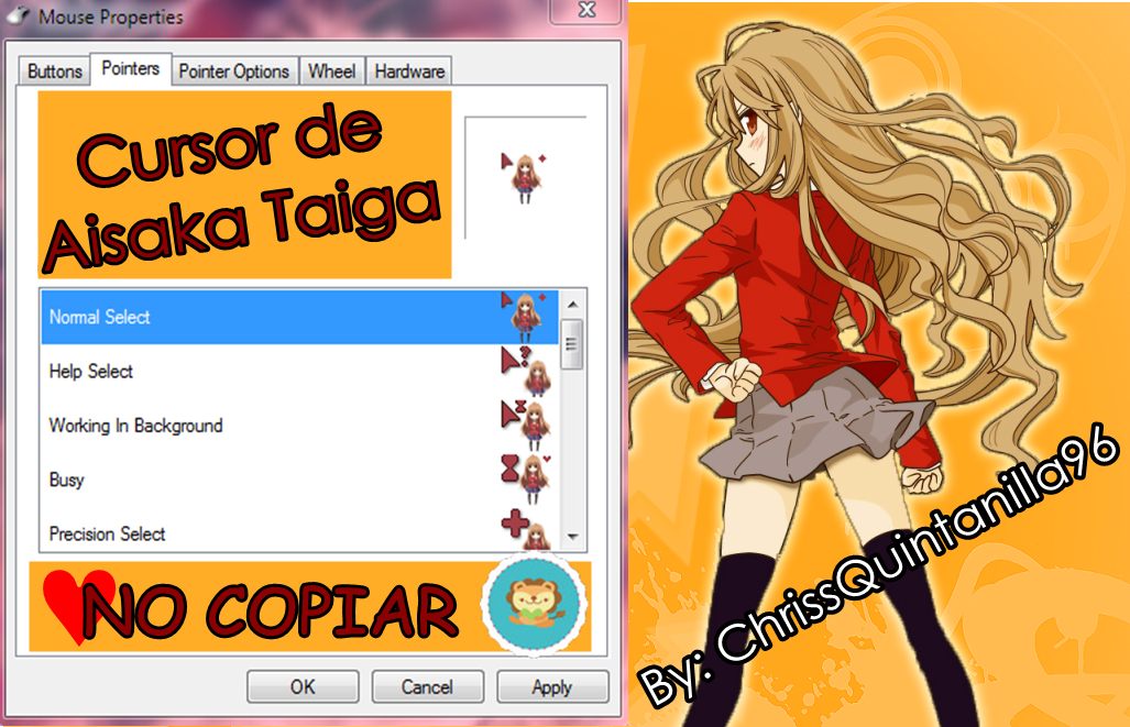 Cursor de Aisaka Taiga