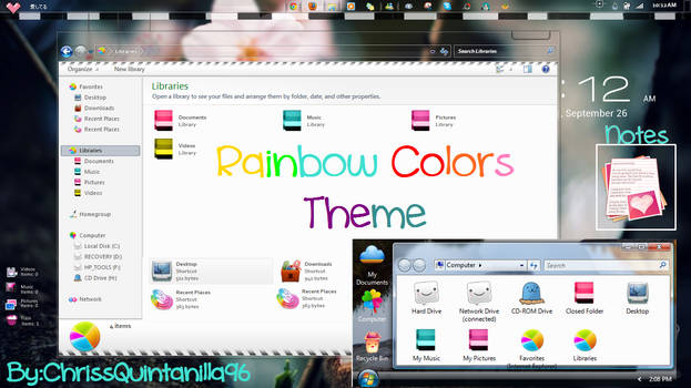 Rainbow Colors Theme (Iconpackger)