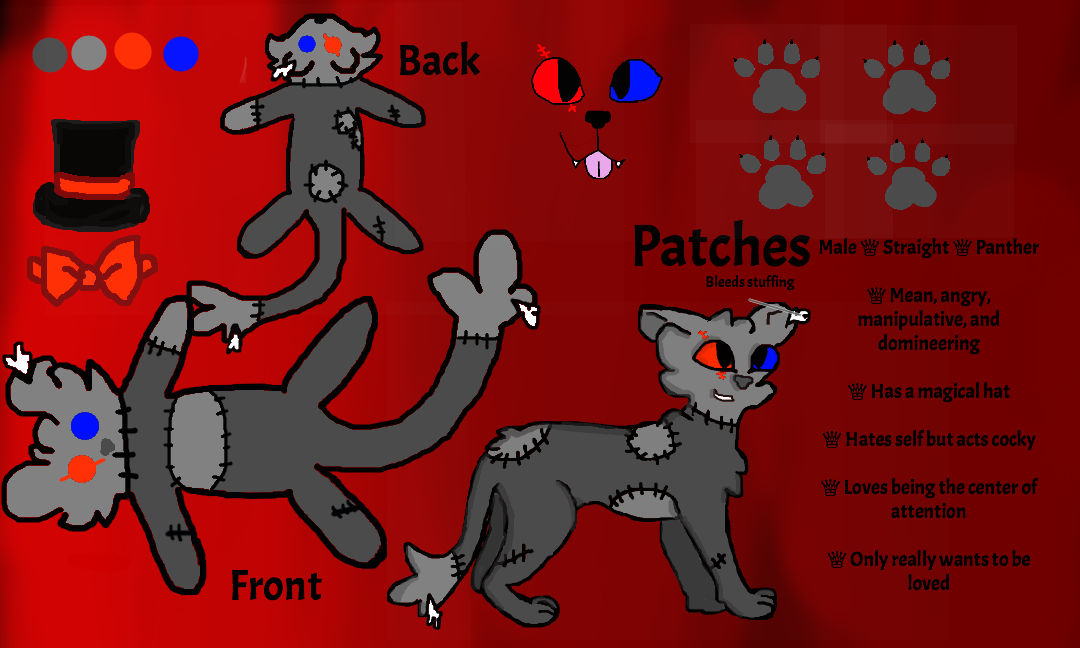 Patches Reference Sheet by dragonclawscat on DeviantArt