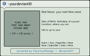 New FaceYourManga ID Template