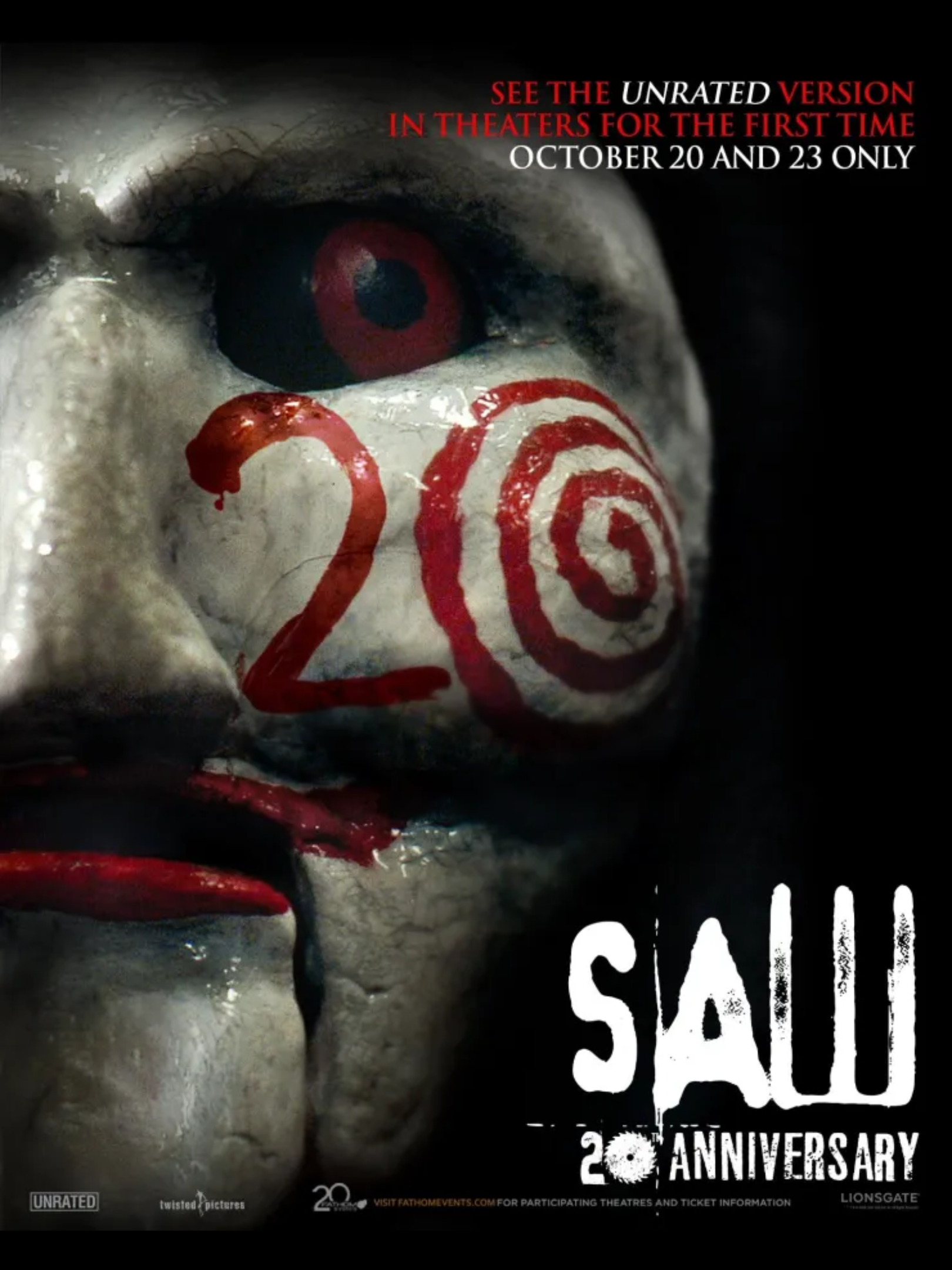 SAW has been rereleased in theaters by BrandonTSW3 on DeviantArt