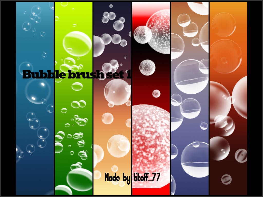 Bubble brush set 1 by titoff77 on DeviantArt