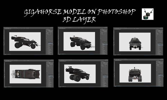 Gigahorse on Photoshop CC 3D Layer