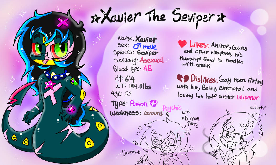 Xavier The Seviper Reference Bio by PoyosArchives on DeviantArt