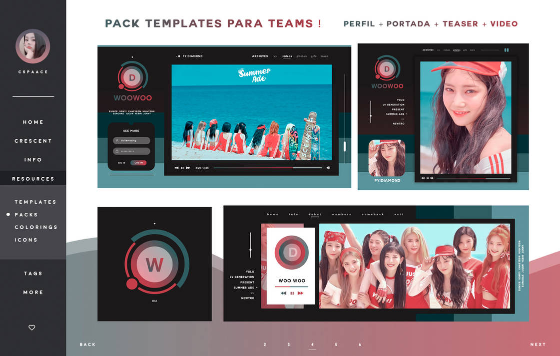 pack #01 templates para teams by cspaace on DeviantArt