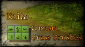 Krita - Custom Grass Brushes