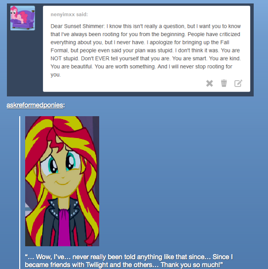 OMG! She responded to my ask!