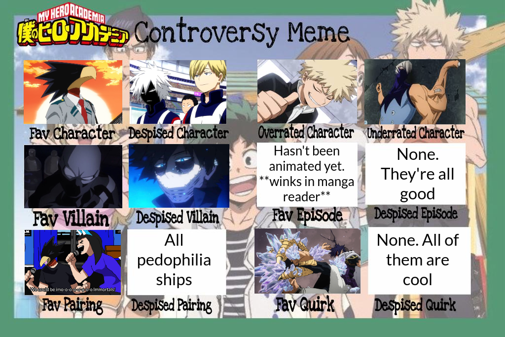 Bnha Controversy Meme Read Description By Wolflove1o1 On Deviantart