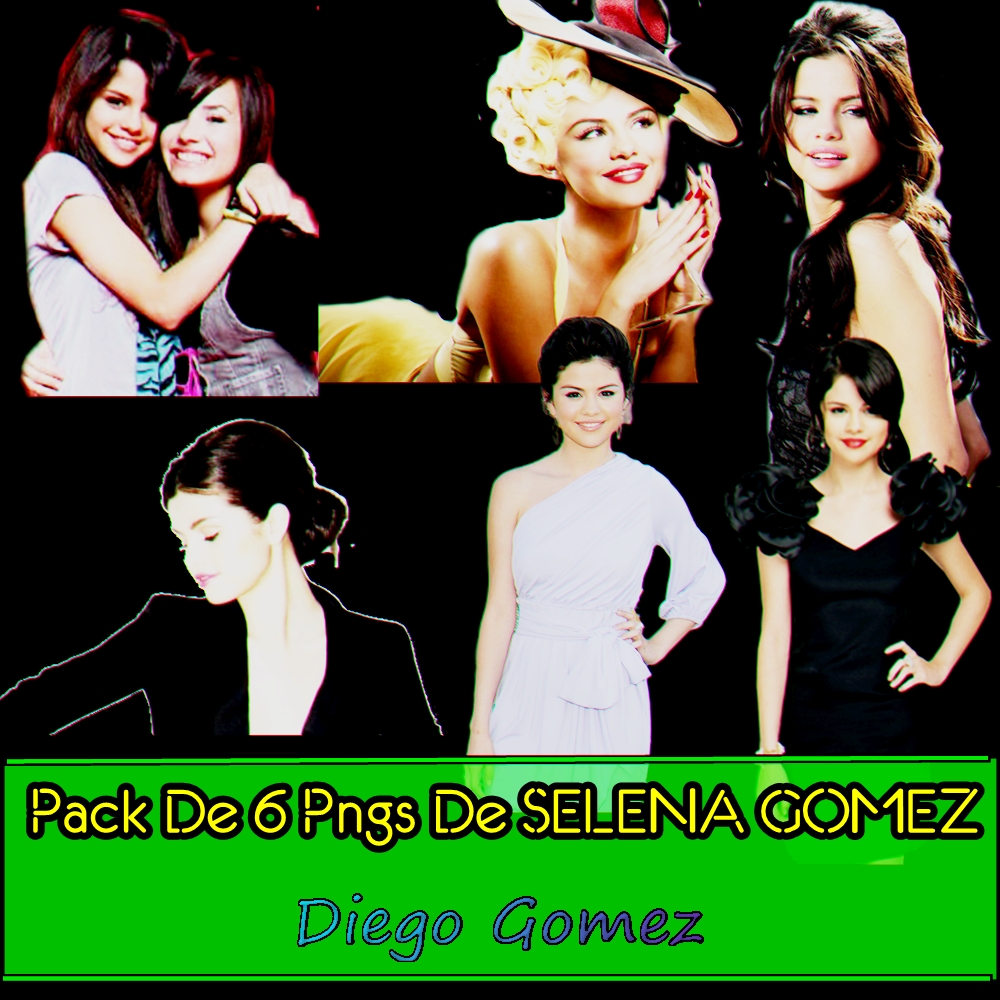 Pack de 6 pngs de Selena Gomez by DiegoGagaGomezStar on DeviantArt